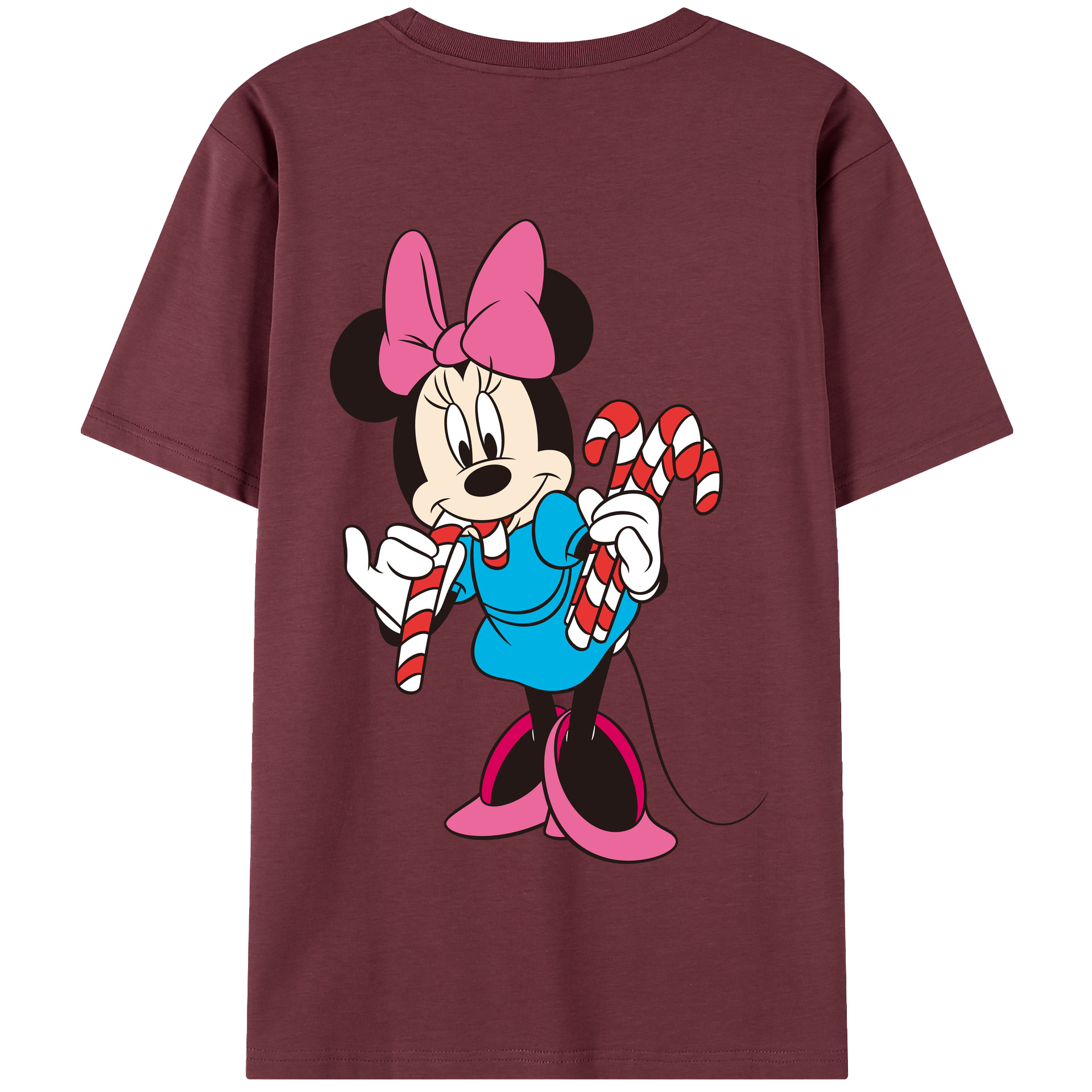 （画像用） ミッキーマウス Mickey Mouse 綿100％半袖Tシャツ（背面プリント）